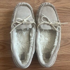 Target Women's Cream Moccasin Slippers